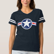 Étoile vintage de corps d'air d'armée patriotique