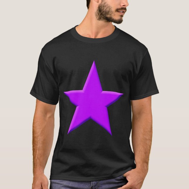 T-shirt Étoile - Violet (Devant)
