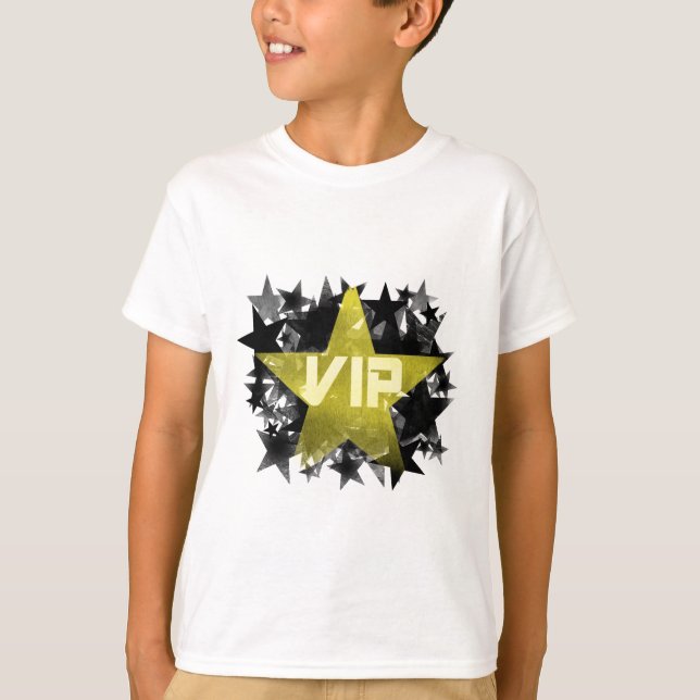 T-shirt Étoile VIP d'or (Devant)
