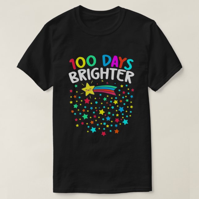 T-shirt Étoiles 100 Jours plus brillantes (Design devant)