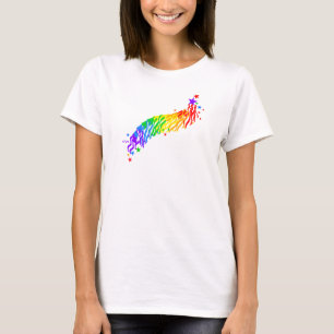 T-shirt Etoiles arc-en-ciel et Streamers