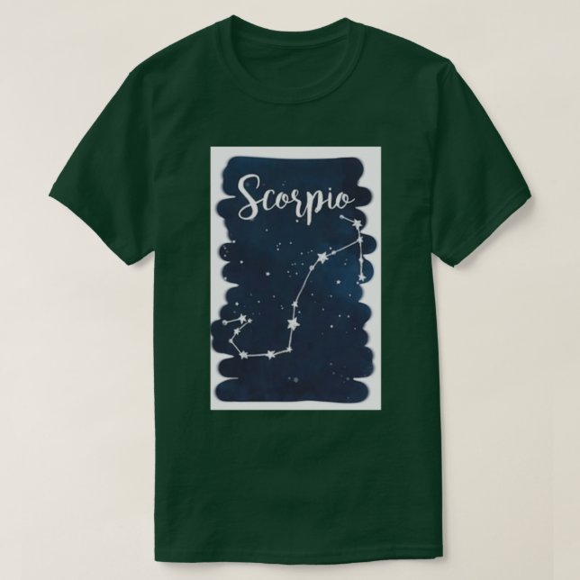 T-shirt étoiles astrologiques Scorpio (Design devant)