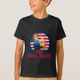 T-shirt Étoiles Bandes Et Droits Égaux 4 Juillet Femmes