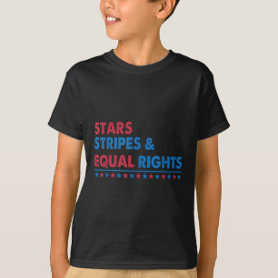 T-shirt Étoiles Bandes Et Droits Égaux Droits Des Femmes 4