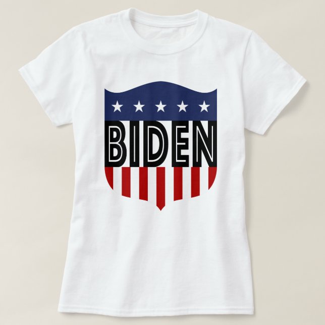 T-shirt étoiles BIDEN et rayures (Design devant)