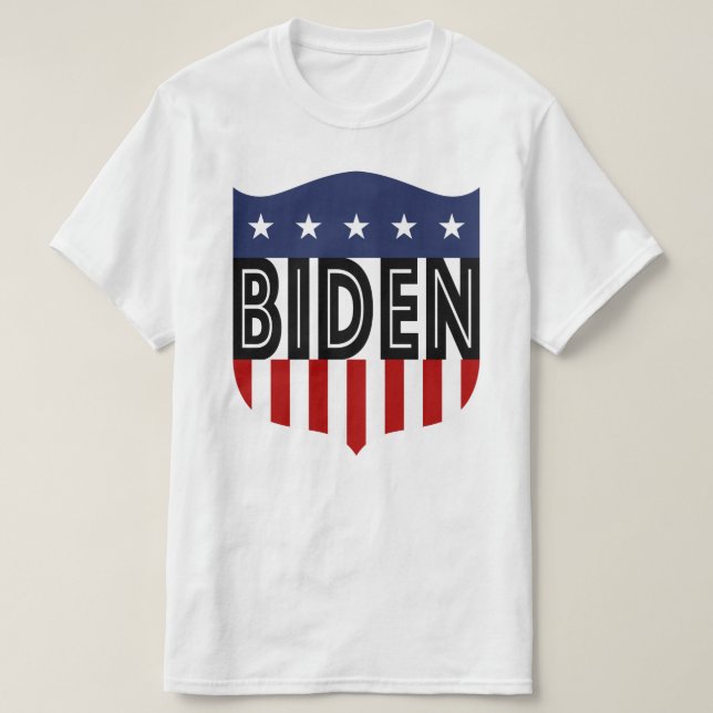 T-shirt étoiles BIDEN et rayures (Design devant)