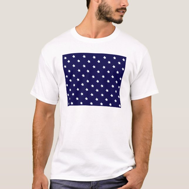 T-shirt Etoiles Bleu Blanc Le MUSÉE Zazzle Cadeaux (Devant)
