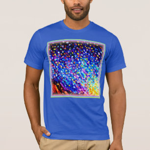 T-shirt Étoiles Colorées Dans Le Ciel Bleu. Commandez dès