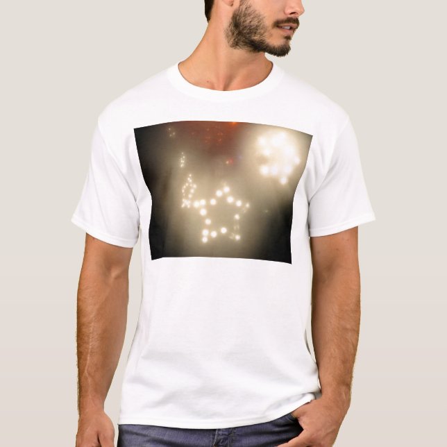 T-shirt Étoiles de blanc (Devant)