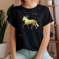 Étoiles de cheval d'or Monogramme équestre
