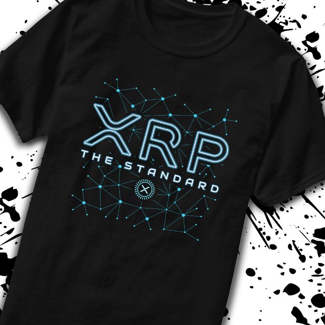 T-shirt Étoiles de chiffrement XRP Cryptodevise XRPL Block (Créateur téléchargé)