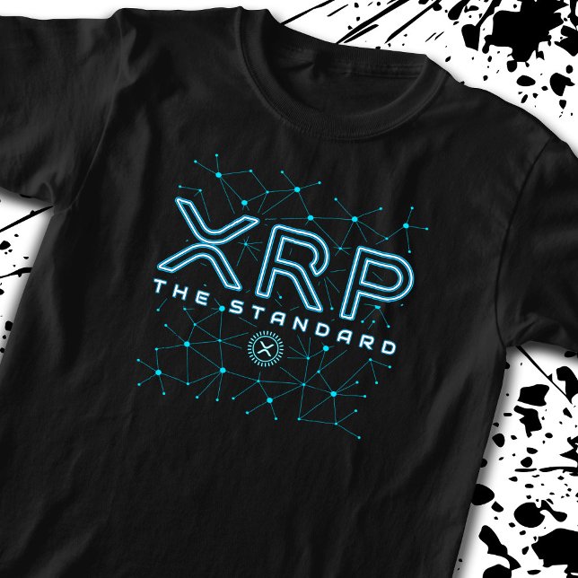 T-shirt Étoiles de chiffrement XRP Cryptodevise XRPL Block (Créateur téléchargé)