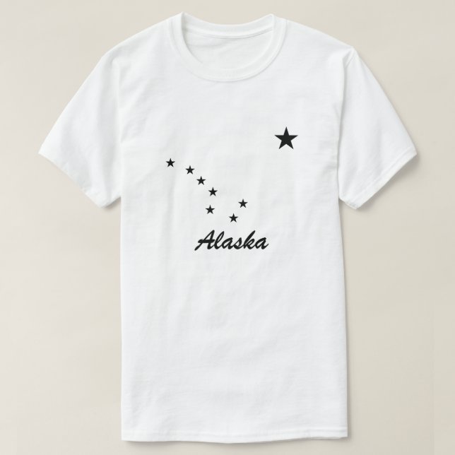 T-shirt Étoiles de constellation Black Big Dipper (Design devant)