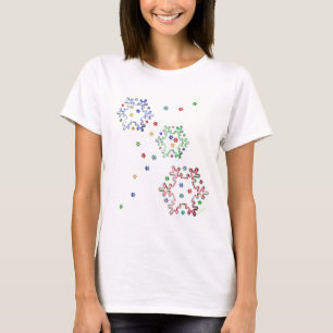 T-shirt Étoiles de flocon de neige de Noël