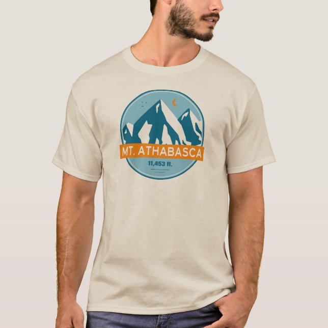 T-shirt Étoiles de la Lune du mont Athabasca (Devant)