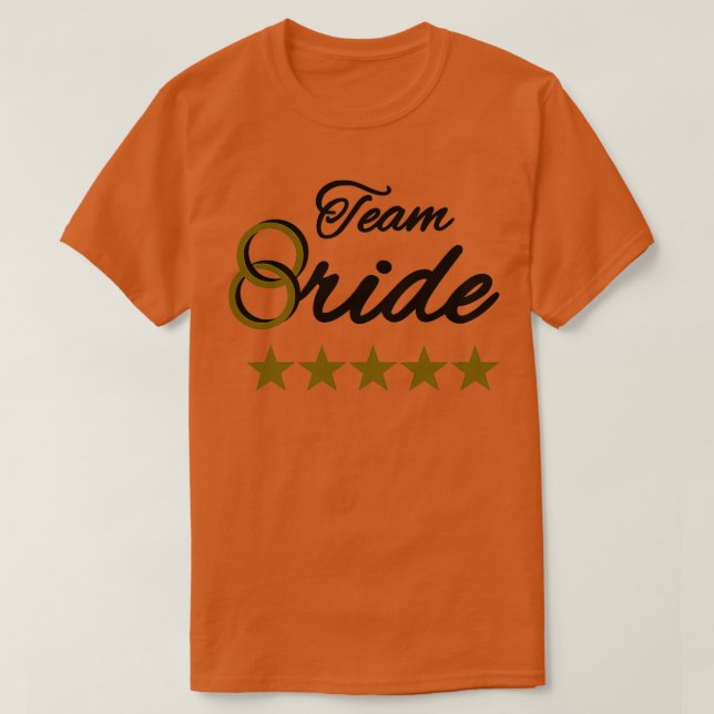 T-shirt Étoiles de l'équipe de la mariée (Design devant)