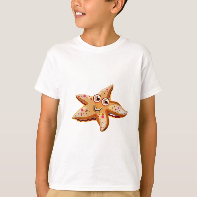 T-shirt Étoiles de mer mignonnes de mer d'océan (Devant)