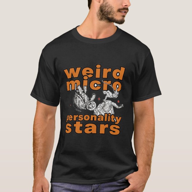 T-shirt Étoiles de Personnalité Micro Drôle ADOM (Devant)
