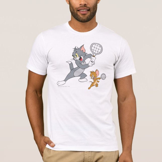 T-shirt Étoiles de tennis Tom et Jerry 1 (Devant)