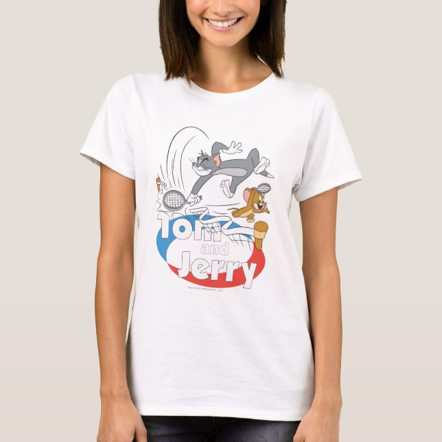 T-shirt Étoiles de tennis Tom et Jerry 7 (Devant)