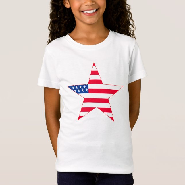 T-Shirt Étoiles du drapeau américain (Devant)