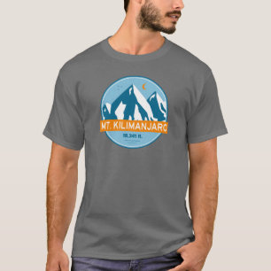 T-shirt Étoiles du mont Kilimandjaro Lune rétro