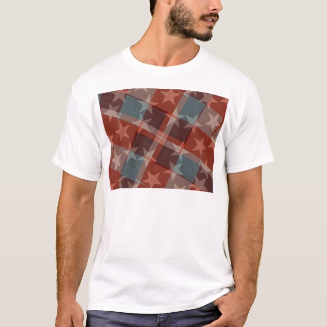 T-shirt Étoiles et bandes (Devant)