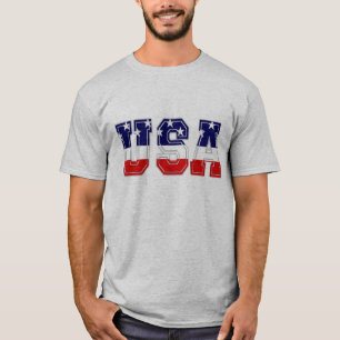 T-shirt Étoiles et bandes patriotiques USA