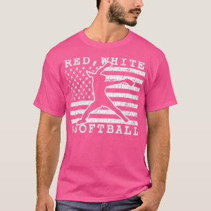 T-shirt Étoiles et grève pour toujours rapide Softball Ame