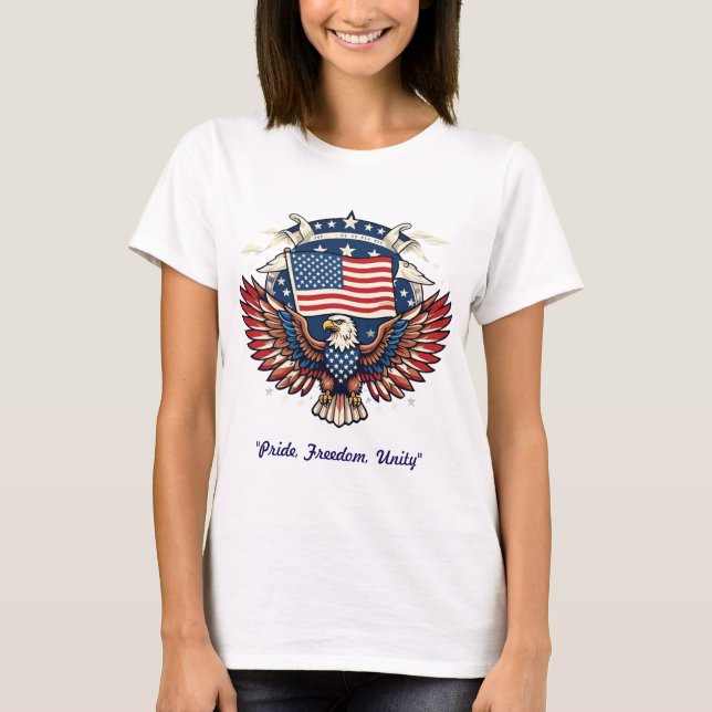T-shirt "Étoiles et rayures" (Devant)