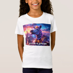 T-Shirt Étoiles et rayures avec Zebra Zanzibar -