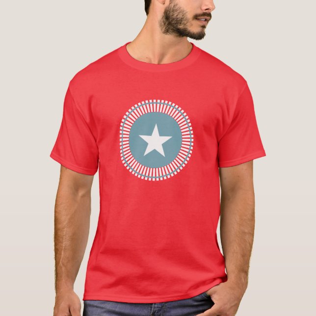 T-shirt Etoiles et rayures Chemises 4 juillet patriotiques (Devant)