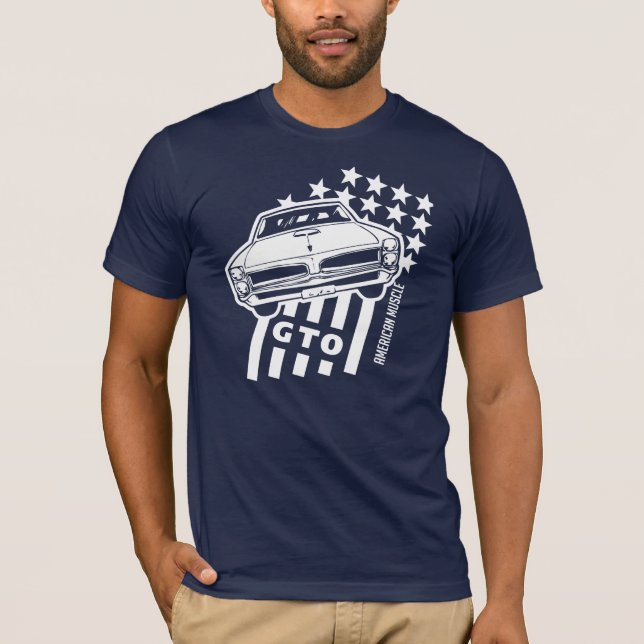 T-shirt Étoiles et rayures de Pontiac GTO (Devant)