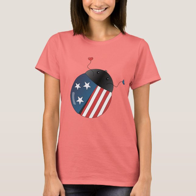 T-shirt Étoiles et rayures Ladybug (Devant)