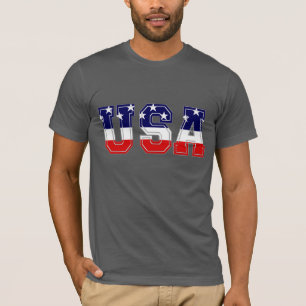 T-shirt Étoiles et rayures patriotiques USA