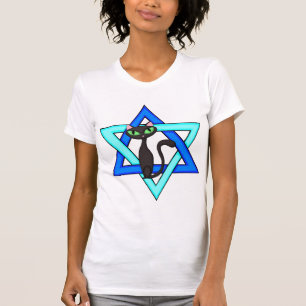T-shirt Étoiles juives de chat