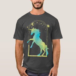 T-shirt Étoiles Lune Animal Magique Licorne Amant Conte de
