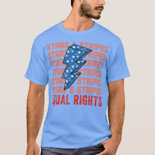 T-shirt Étoiles rayures égale droits Pro Choice Feminist G