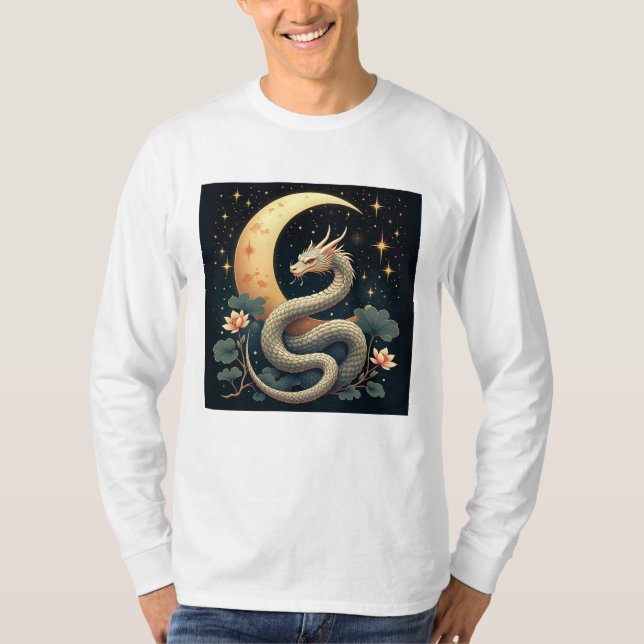 T-shirt étoiles Serpent de Lune  (Devant)