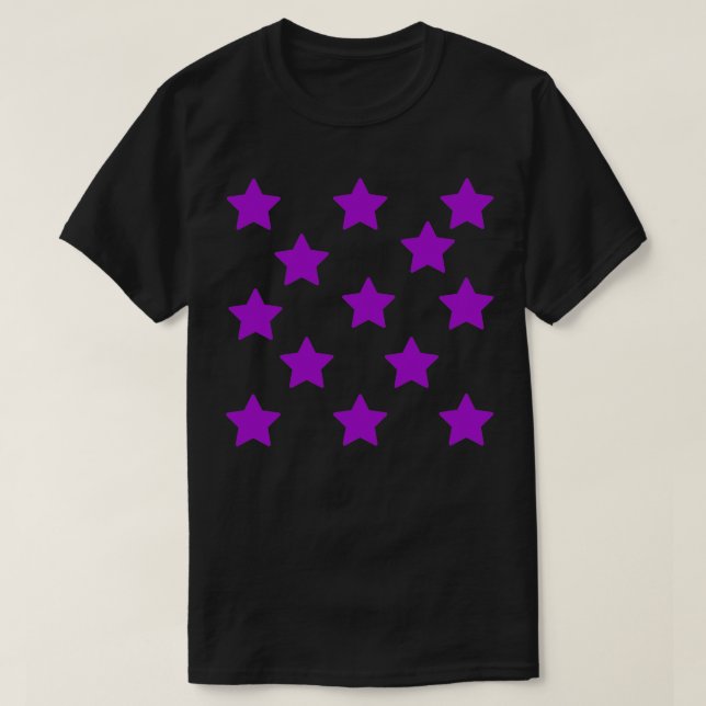 T-shirt Étoiles violettes (Design devant)