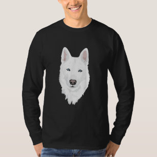 T-shirt Etonnant Husky Sibérien blanc - Douce neige blanch