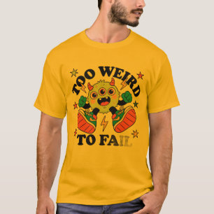 T-shirt  Étrange Mais Iconique – Art De Dessin Animé Surré