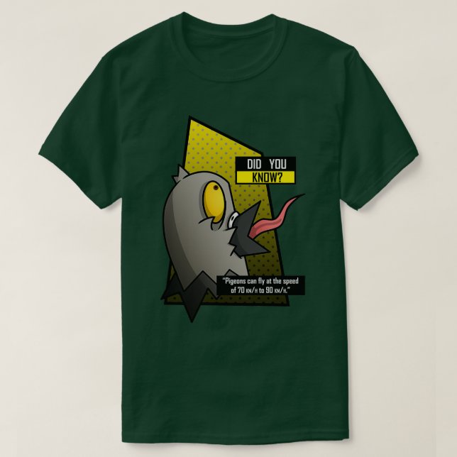T-shirt Étrange pigeons de faits (Design devant)