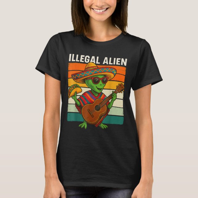 T-shirt Étranger illégal  (Devant)