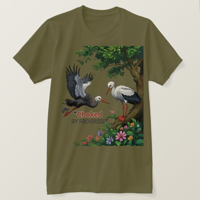 T-shirt Étranglé par le ProgrèsT-Shirt (Design devant)