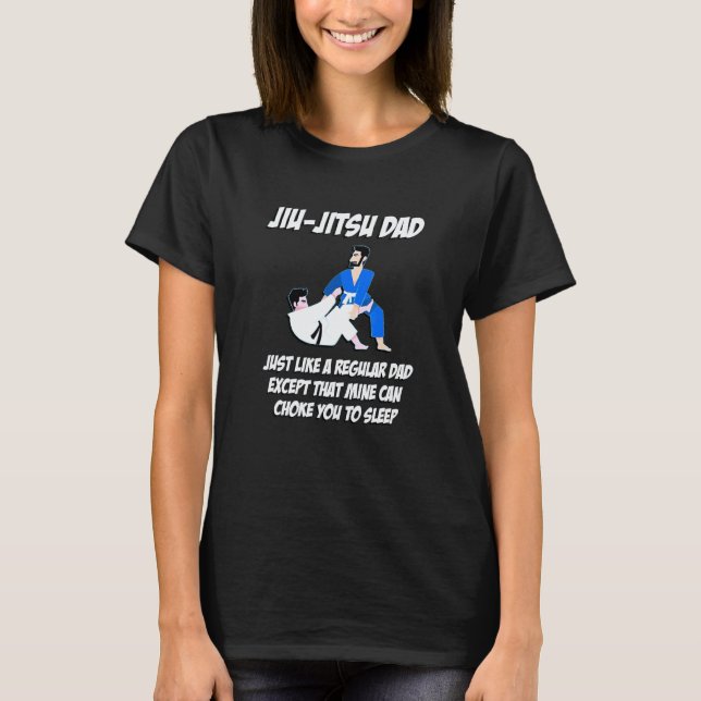 T-shirt Étranglement Classique de Jiu-Jitsu pour Papa vous (Devant)