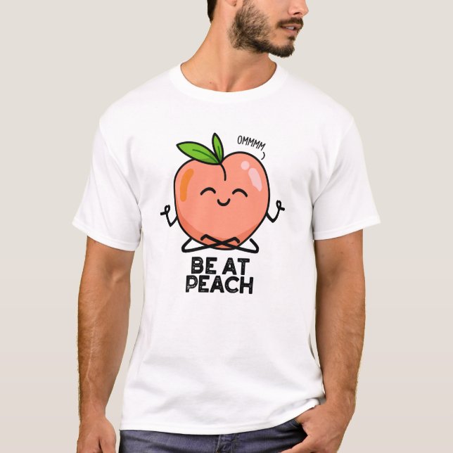 T-shirt Être À Peach Funky Fruit Pun (Devant)