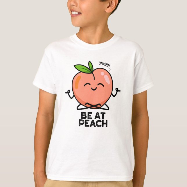 T-shirt Être À Peach Funky Fruit Pun (Devant)
