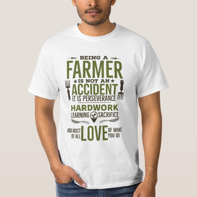 T-shirt Être agriculteur (Devant)