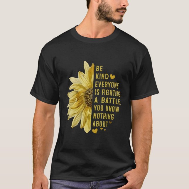 T-shirt Être Comme Tout Le Monde Combat Une Bataille (Devant)